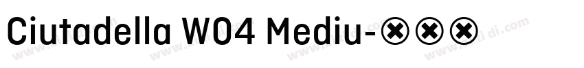 Ciutadella W04 Mediu字体转换